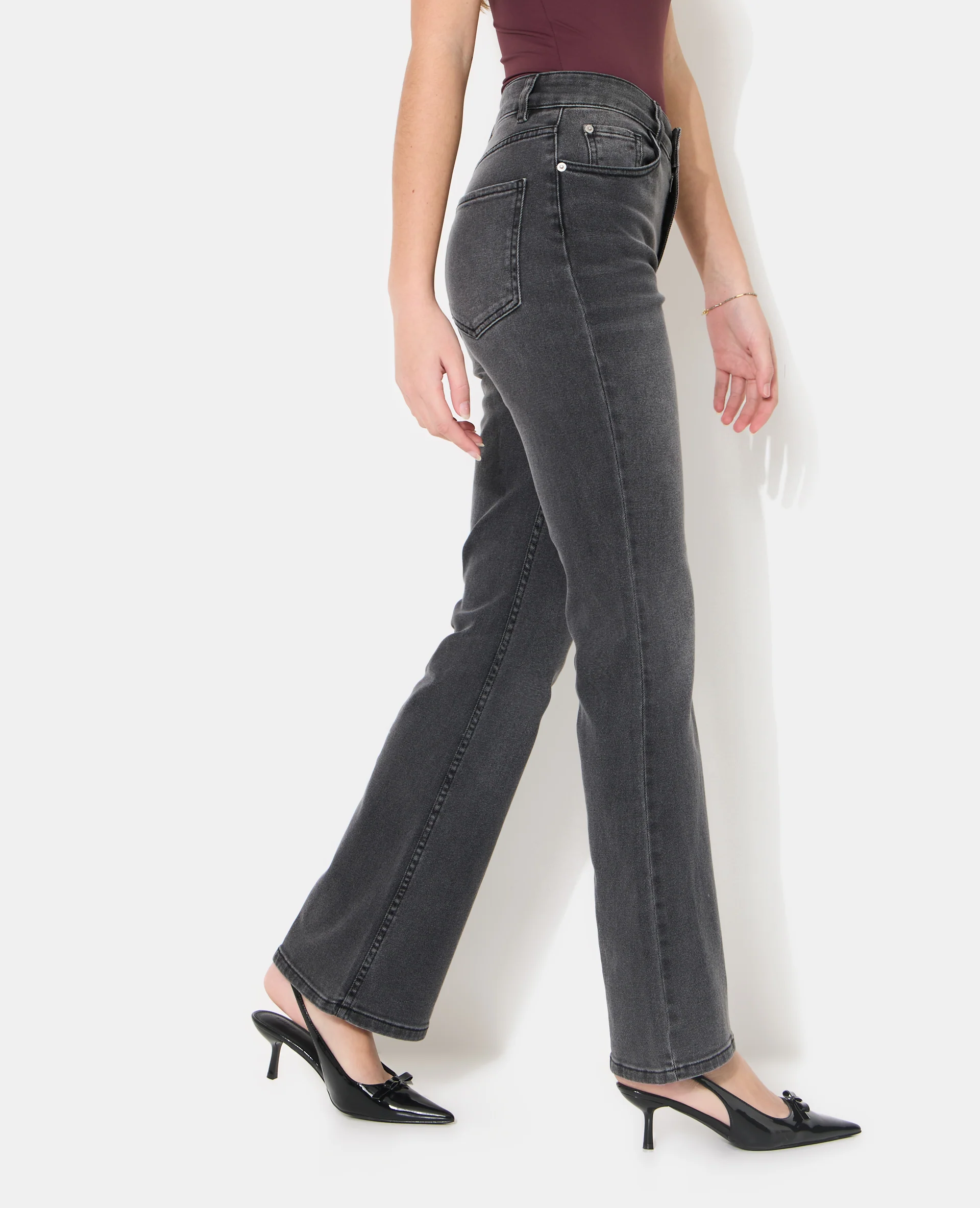 J74-1 / Jean flare taille haute