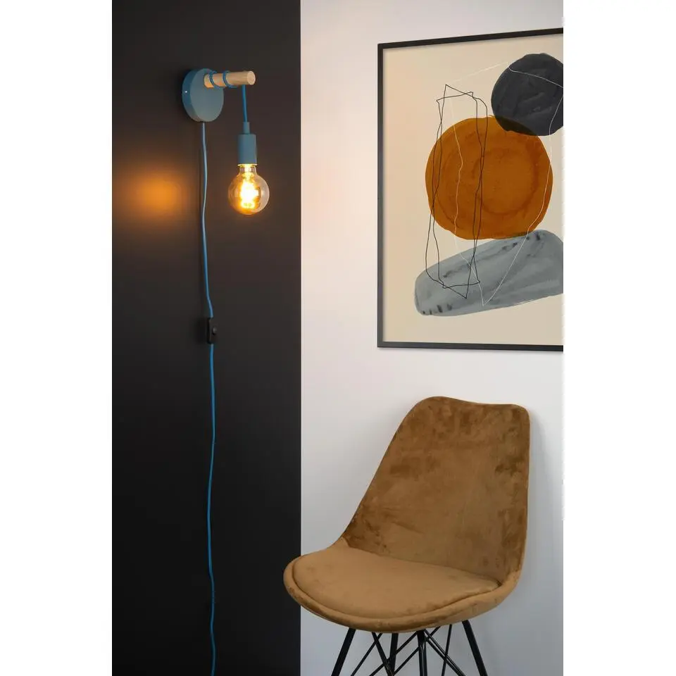 Lucide POLA Wandlamp - Blauw