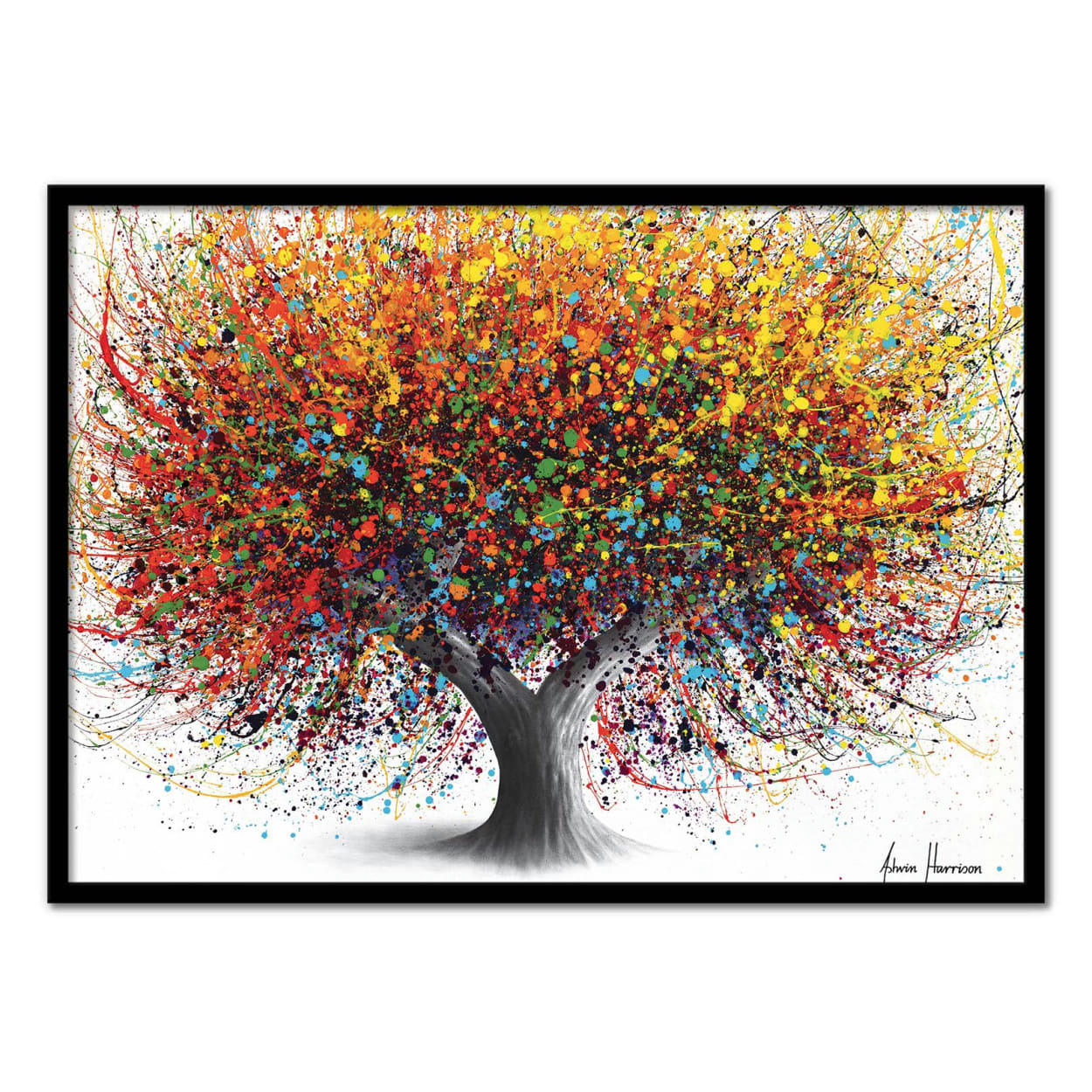 ASHVIN HARRISON - TREE OF FESTIVITY - ASHVIN HARRISON - Affiche d'art 50 x 70 cm