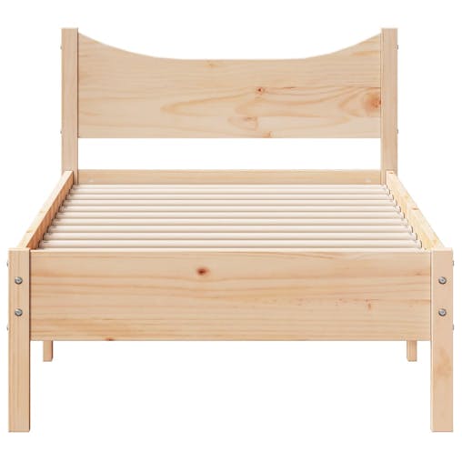NNEVL Bed Frame 90x190 cm Solid Wood Pine