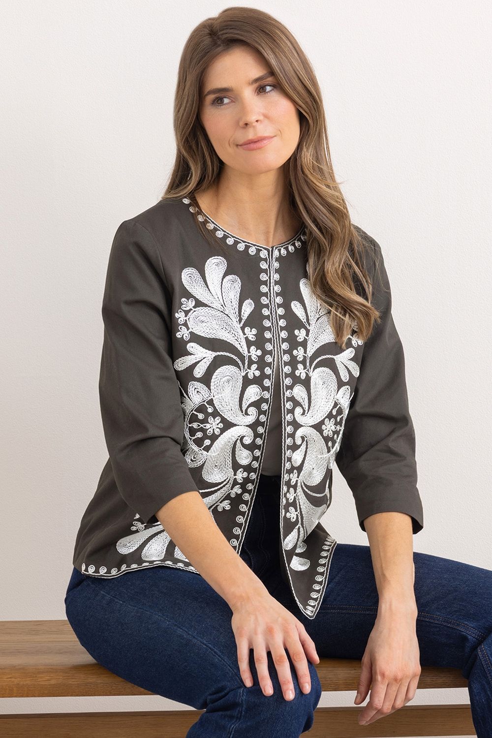 Klass. Embroidered Jacket
