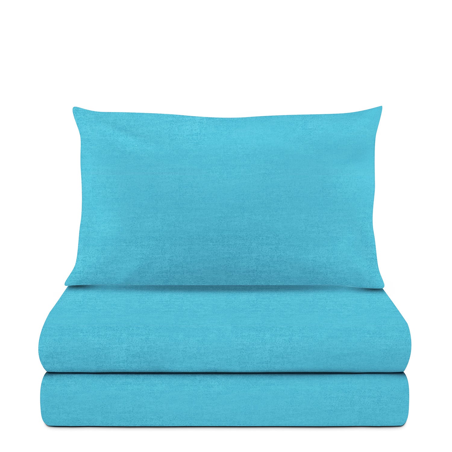Completo letto singolo melange azzurro