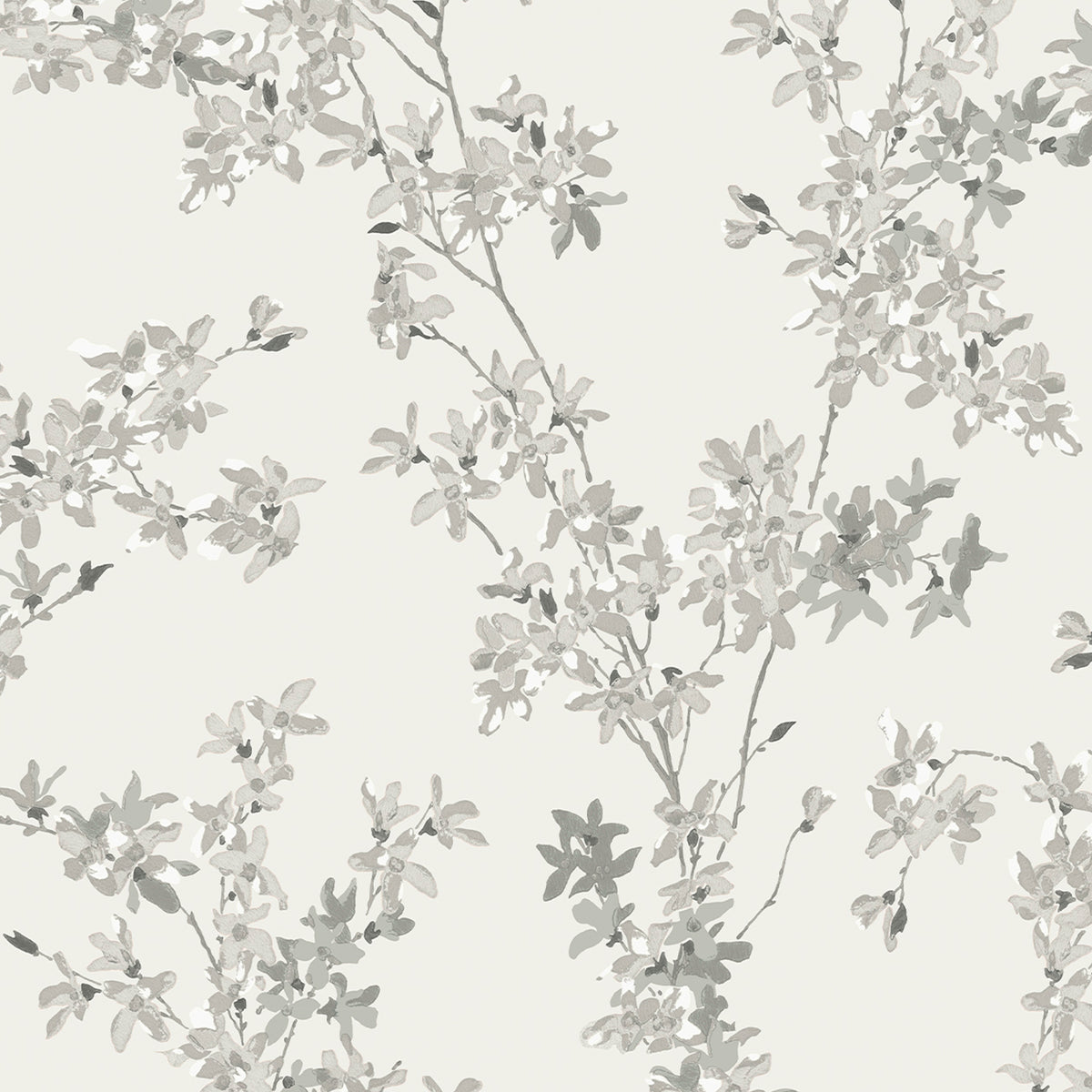 Laura Ashley Vliesbehang - Forstyhia Steel - 10mx52cm