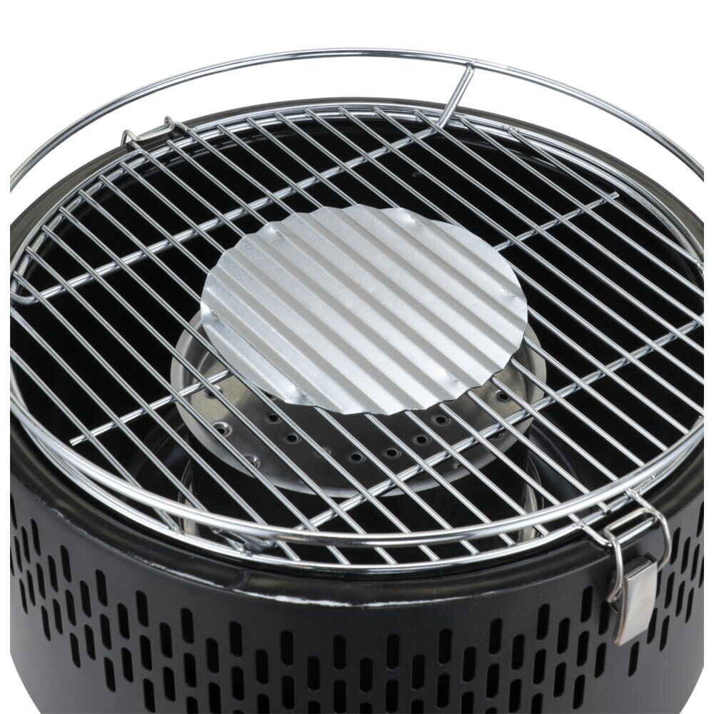 Barbecue de table rond allumage électrique à piles Ø35xH25cm