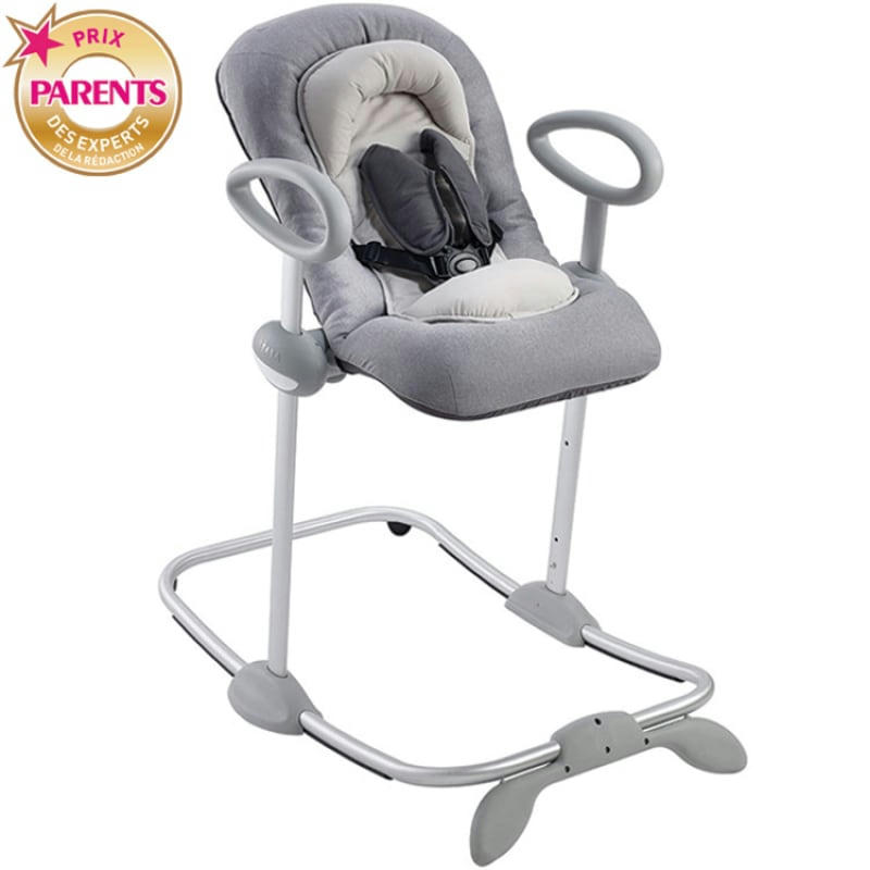 UP AND DOWN - Transat réglable en hauteur 3 inclinaisons gris