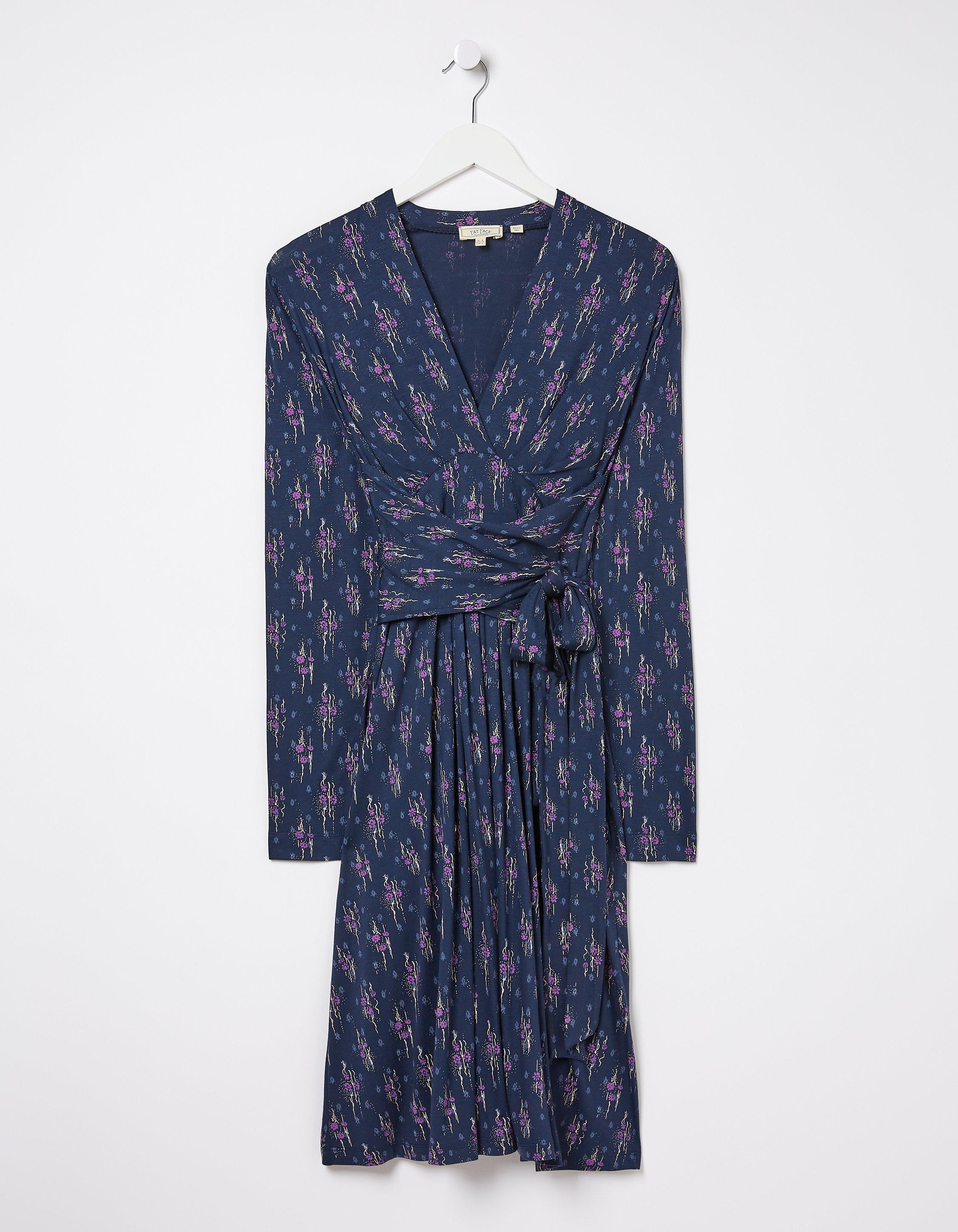 Delphine Ink Ditsy Jersey Dress