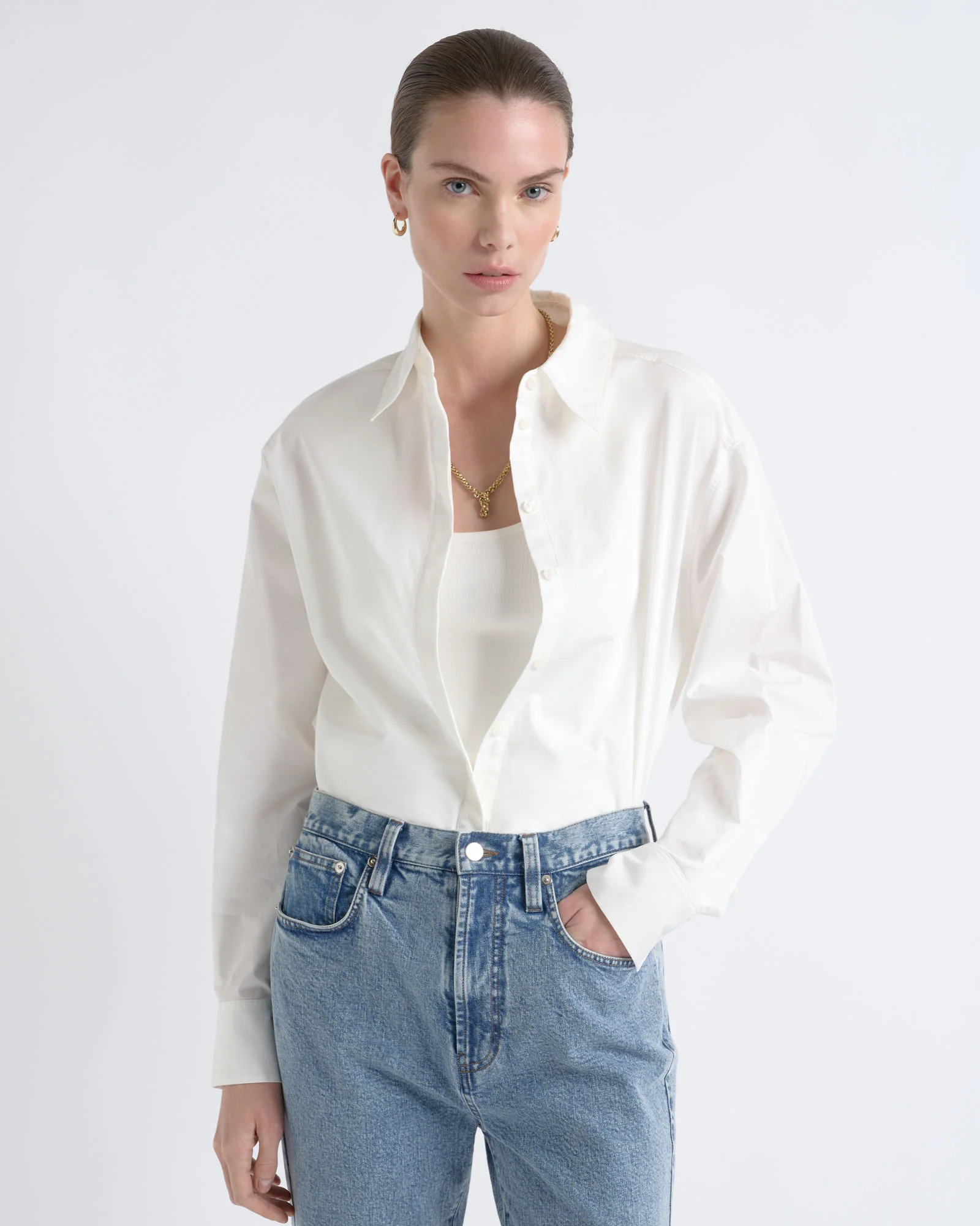 Relaxed Fit Collared Shirt