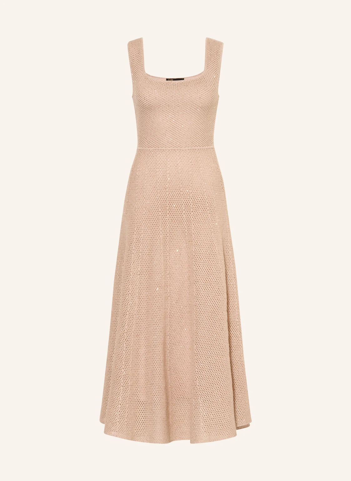 maje Strickkleid mit Glitzergarn und Pailletten