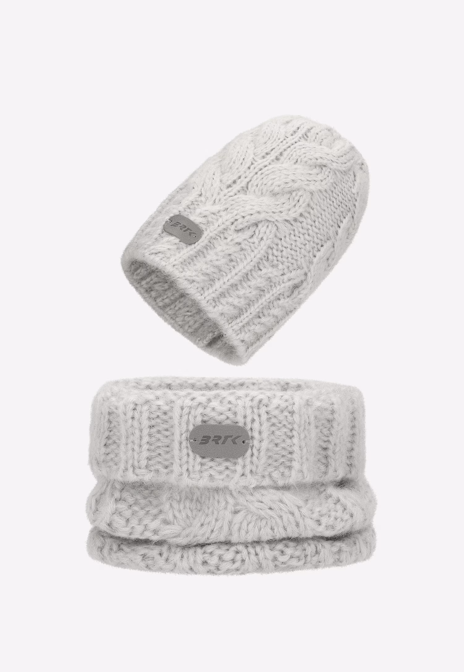 Zimowy zestaw BARTEK z wełny merino 85604-80, czapka   komin