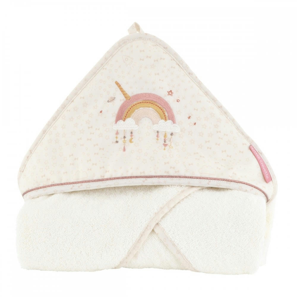 UTOPIA - Cape de bain écrue coton bio 75x75 cm