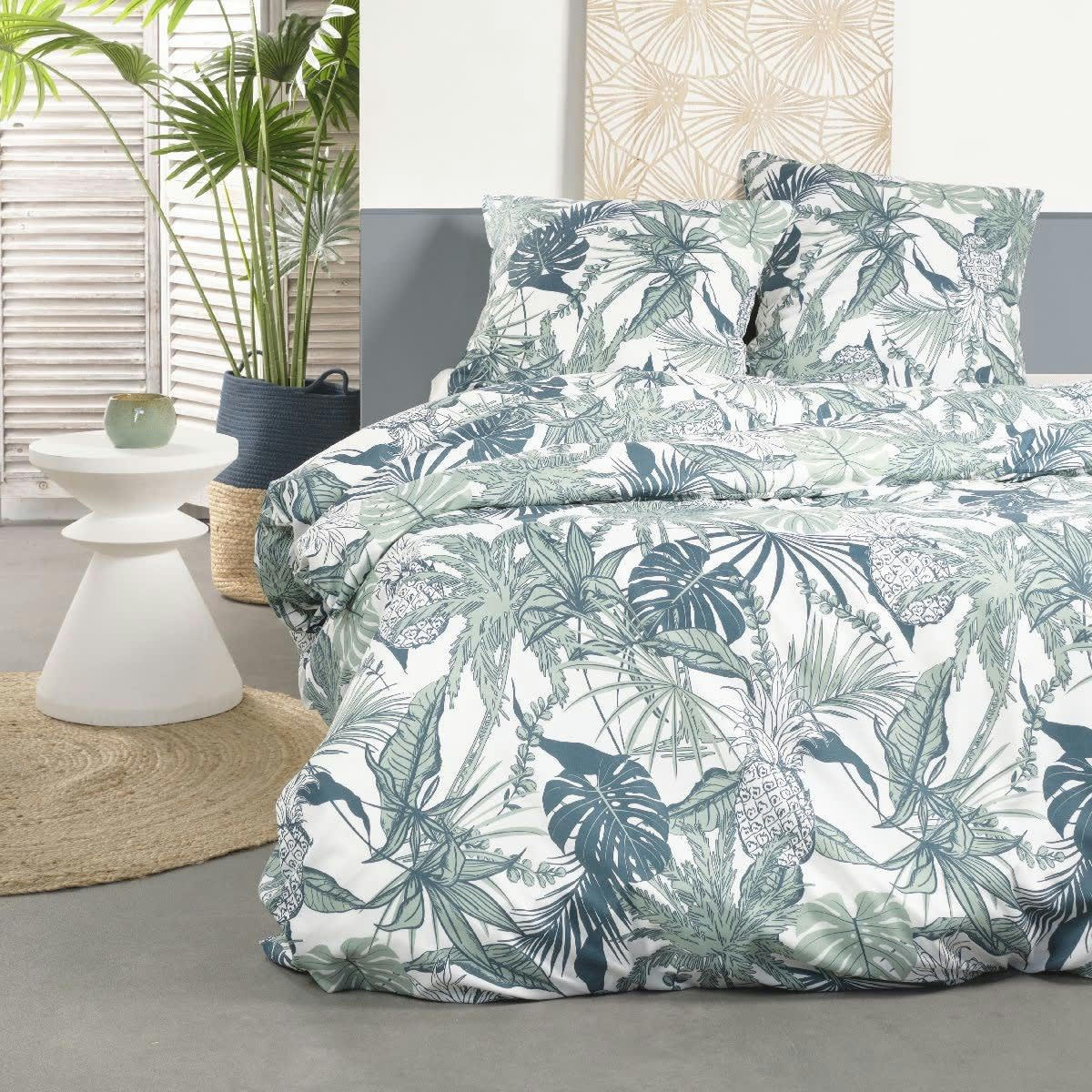 - Parure de lit en Polyester Vert 220x240 cm