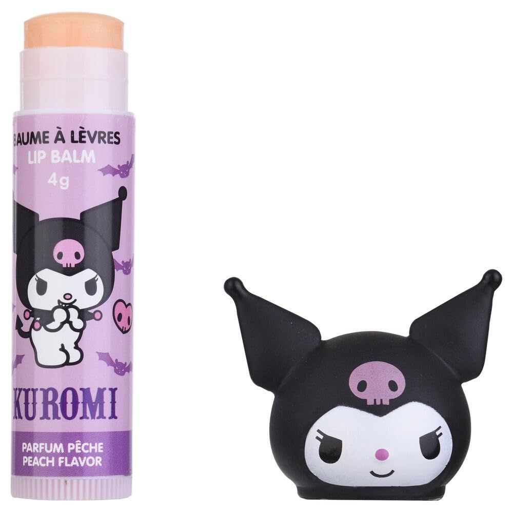 Hello Kitty Kuromi Peach Lip Balm With 3D Cap