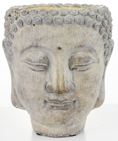 Osłonka cementowa Buddha 16x14x14 cm