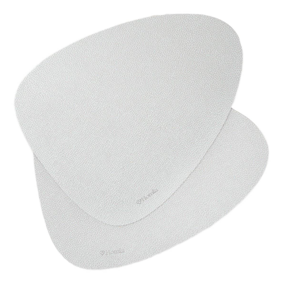 Maty stołowe FEMELO srebrne, zestaw 2 szt. 38 cm HOMLA