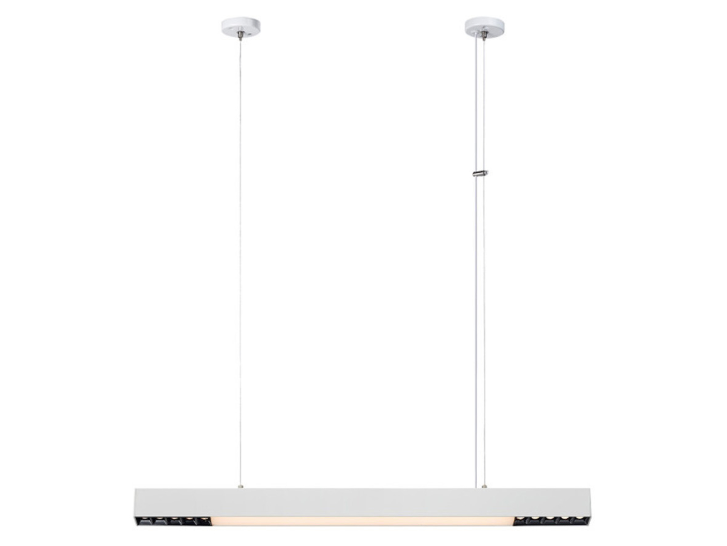 Lampa wisząca Cali LED metalowa czarna 80 cm