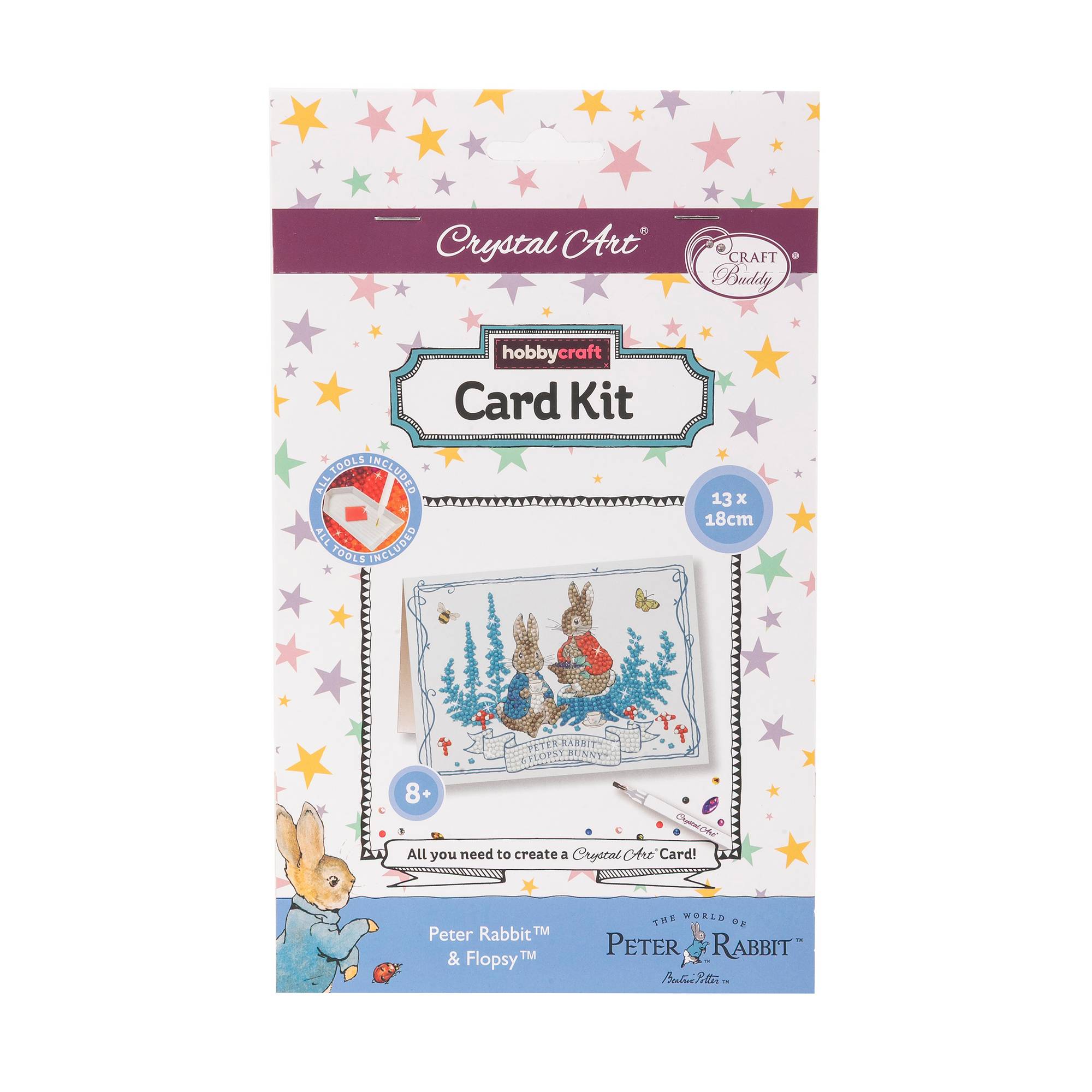Crystal Art Peter and Flopsy Card Kit