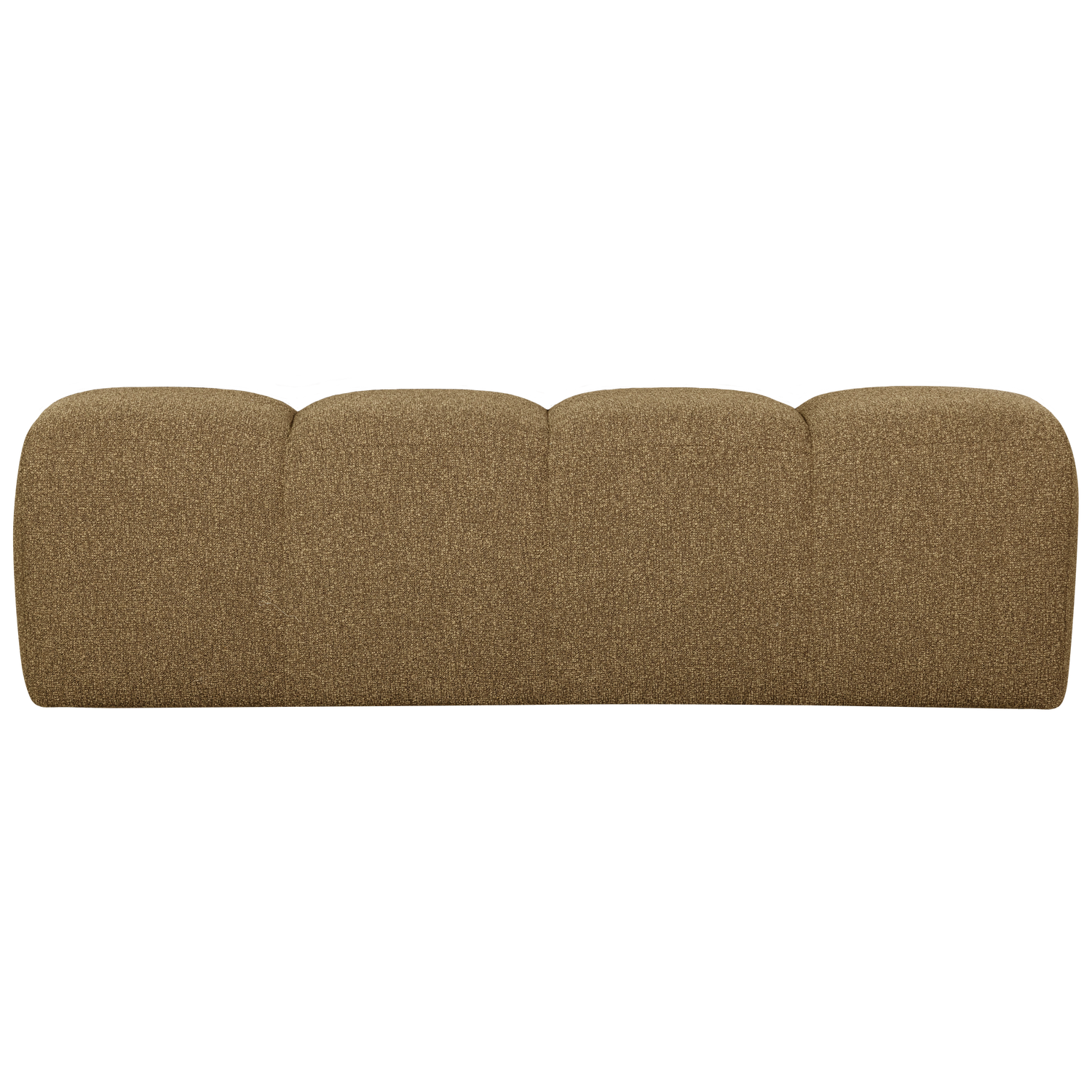 WOOOD eetbankje 164 cm Mojo - Bouclé - Geel/Bruin Melange - 49x164x45