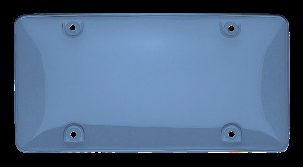 Blue License Plate Shield for Offroad/Showroom Use Only