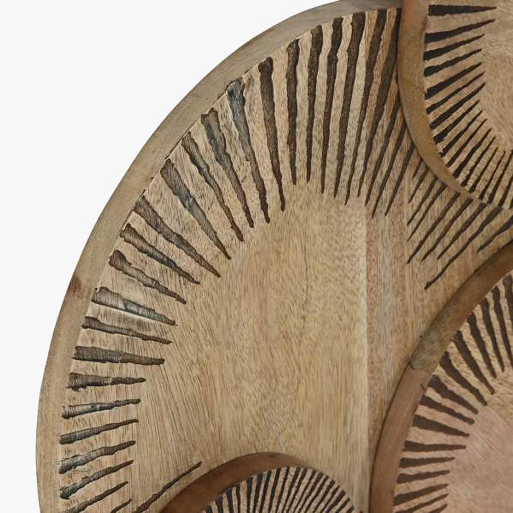 Decoração de Parede Círculos Castanho ATLAS