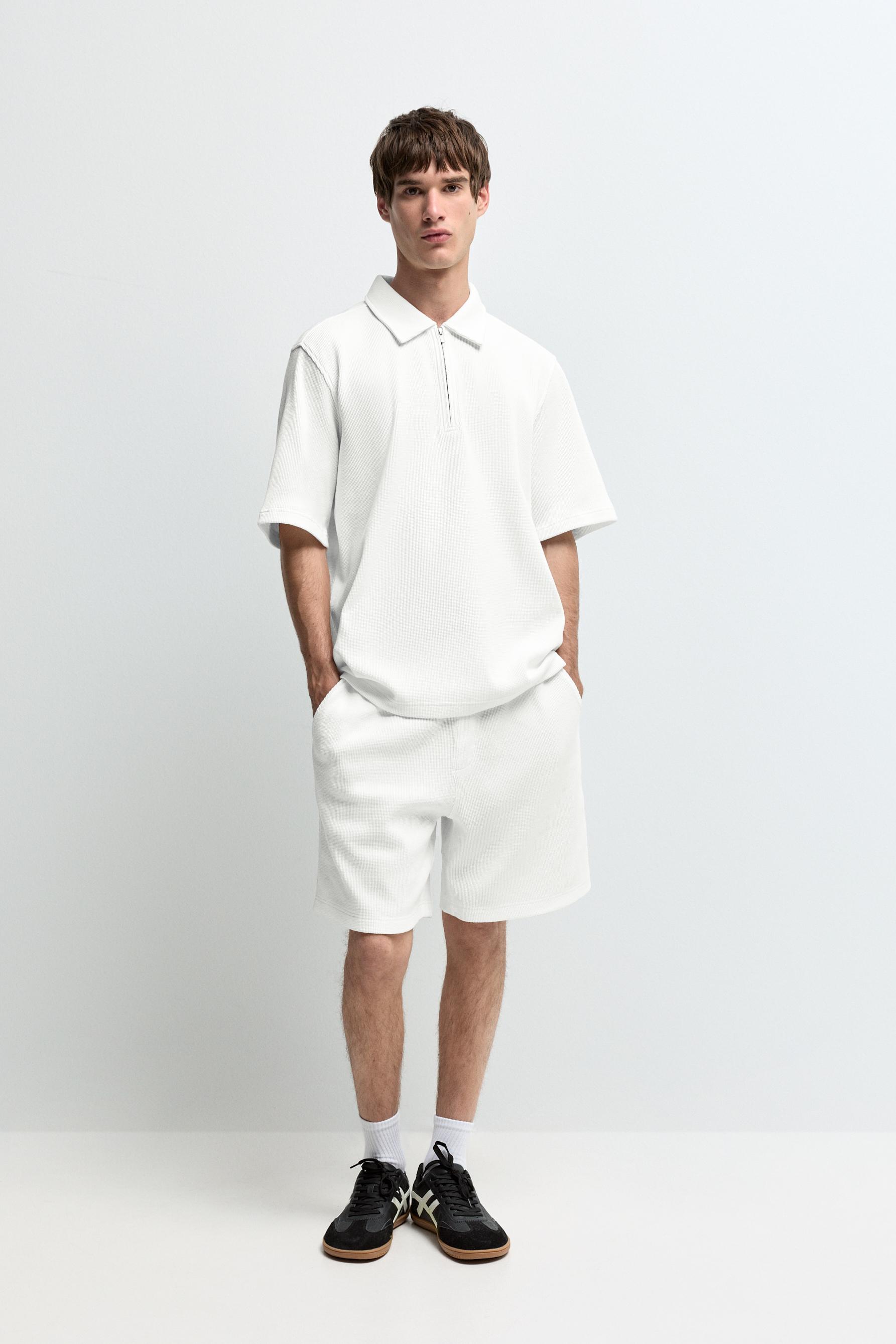 Polo textura waffle