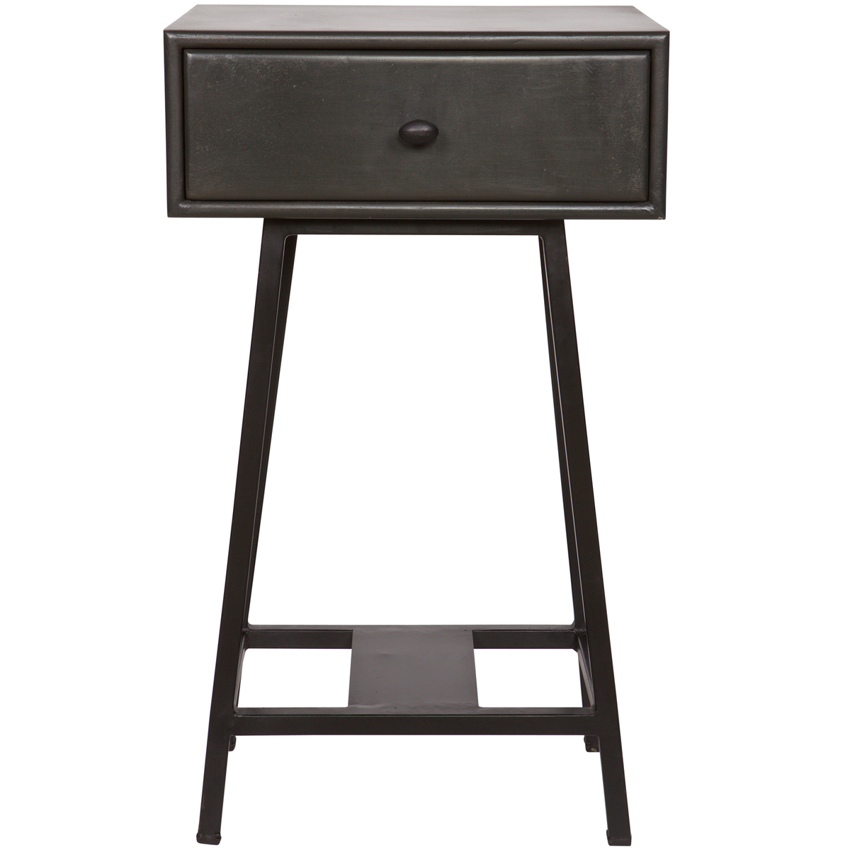WOOOD sidetable Skybox- Hout/Metaal - Zwart - 70x45x30