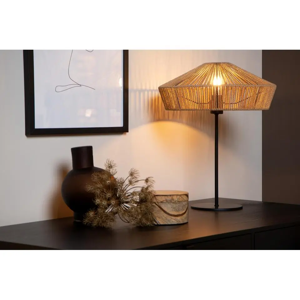 Lucide YUNKAI Tafellamp - Naturel