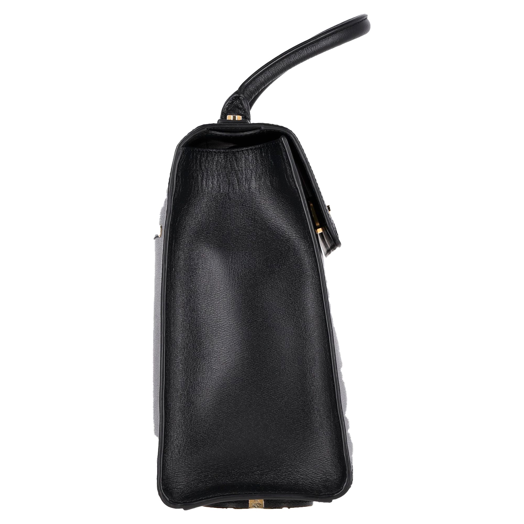 Charlotte Olympia Preloved Bogart Top Handle Bag with Gloves in Black Leather