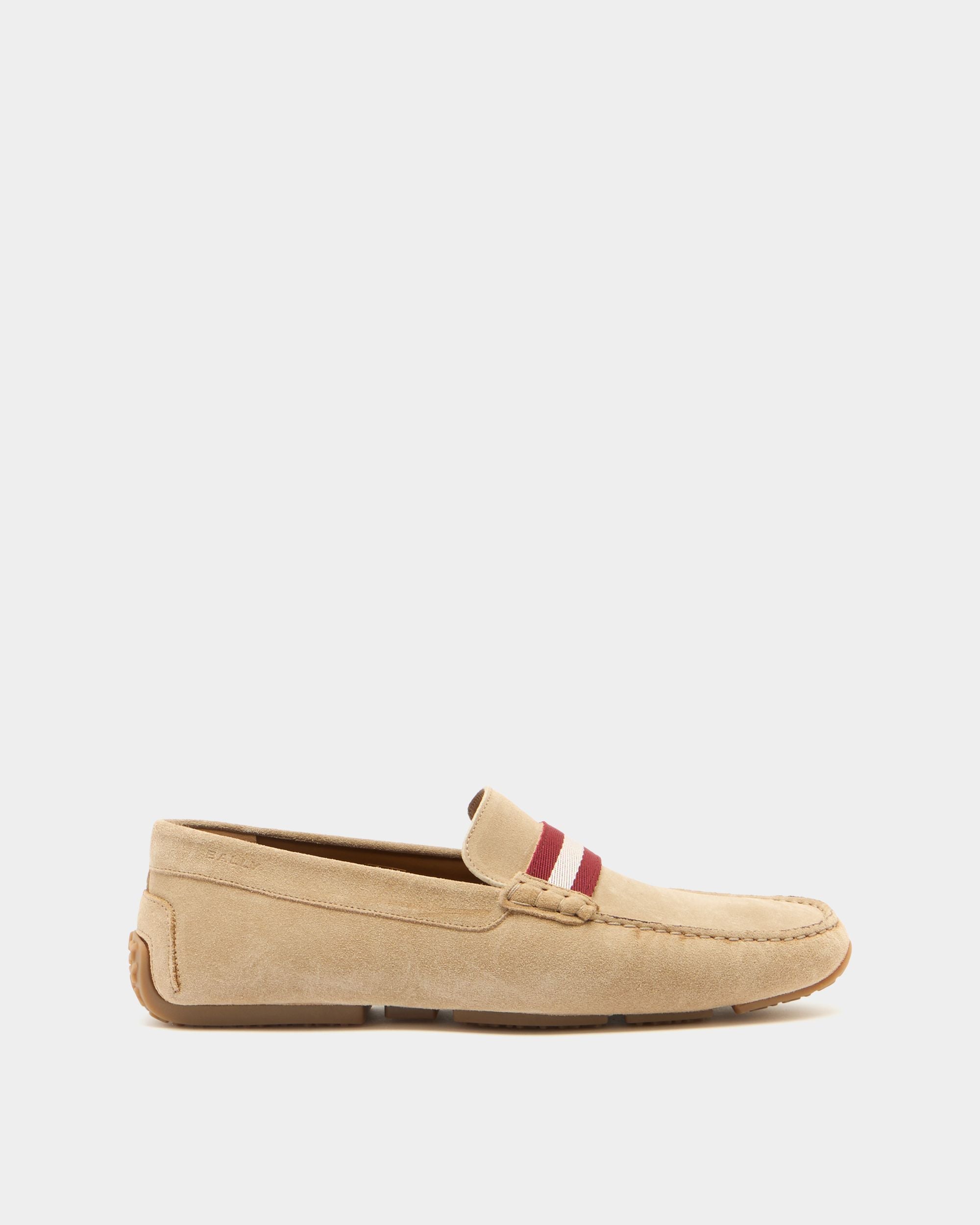 Pilot Driver in Beige Suede