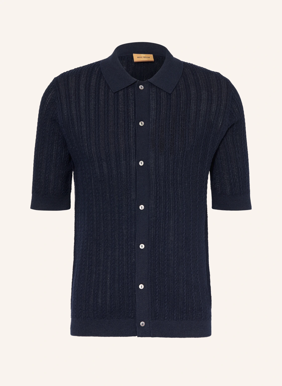 MOS MOSH Gallery Strickhemd MMGDARIO Slim Fit
