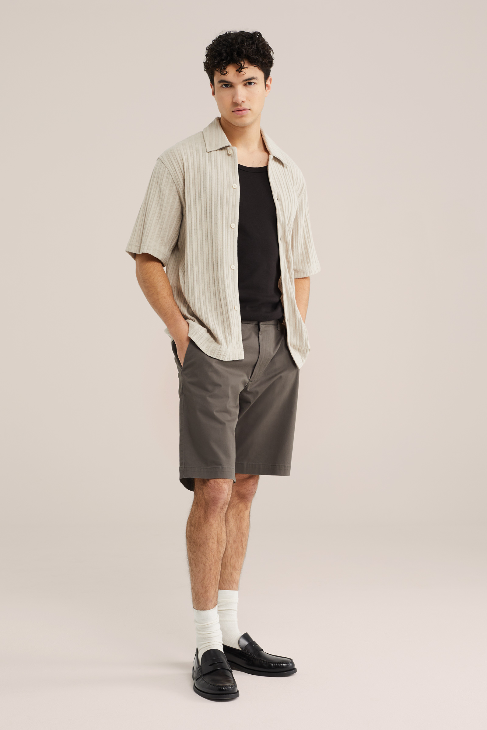 Heren loose fit chinoshort