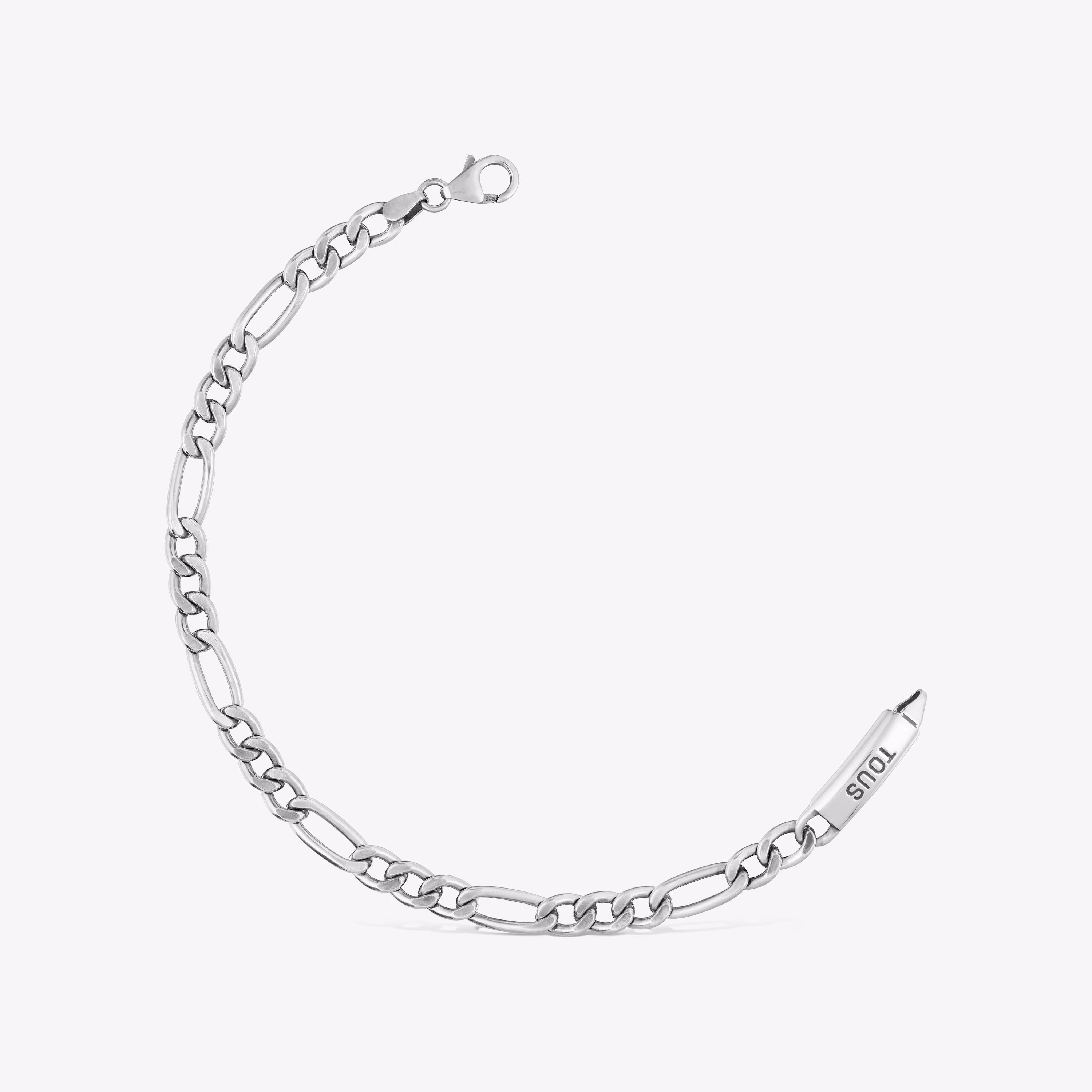 Pulsera cadena barbada de plata TOUS Man