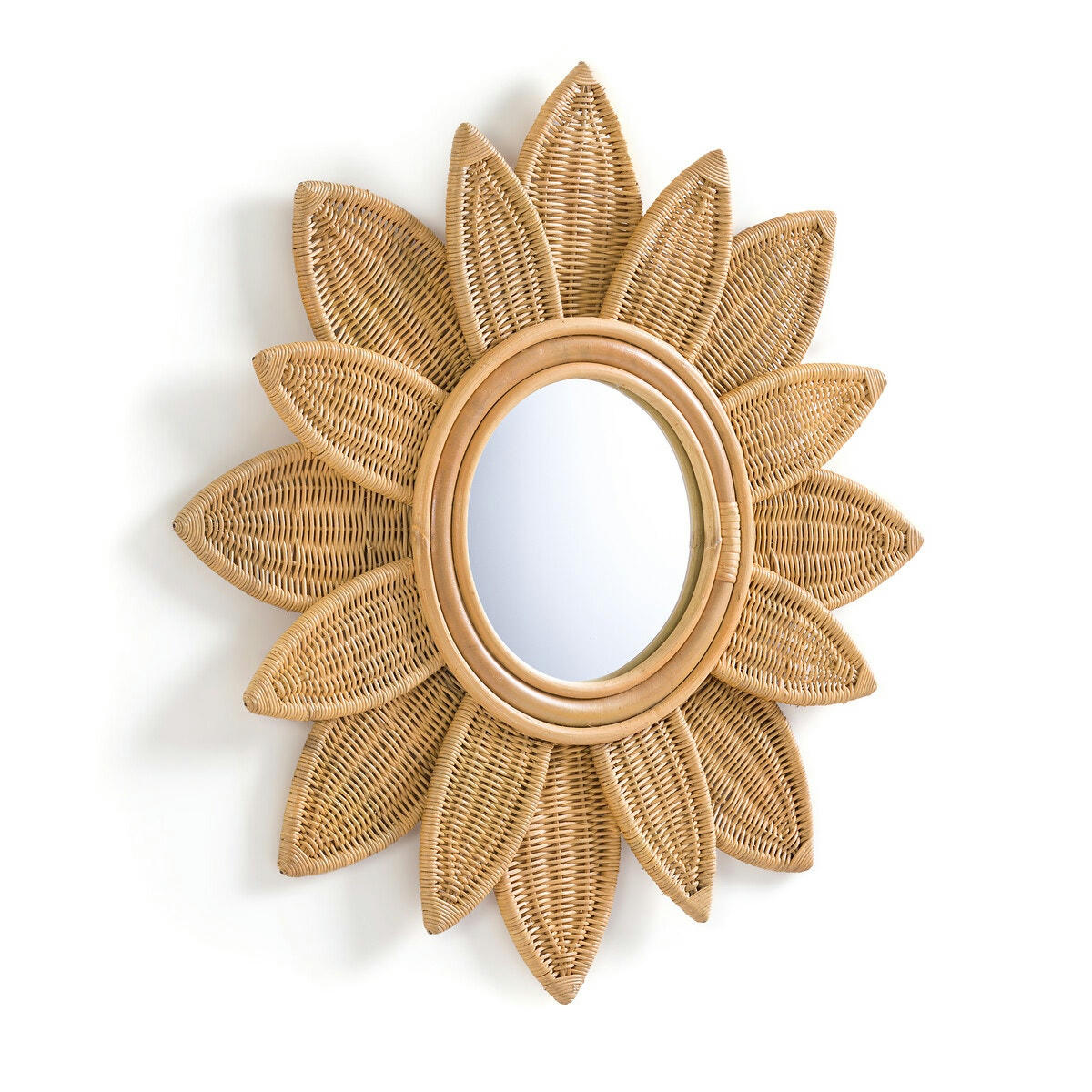Miroir en rotin Ø60 cm, Nogu