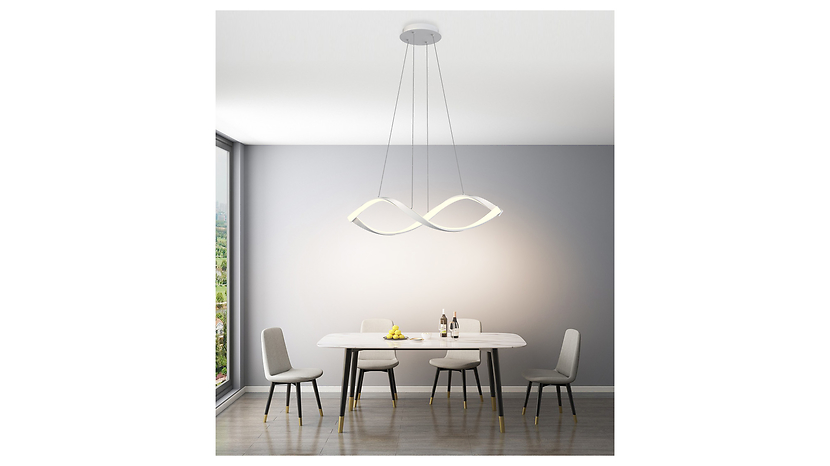 Lampa wisząca Aviano LED ze ściemniaczem biała