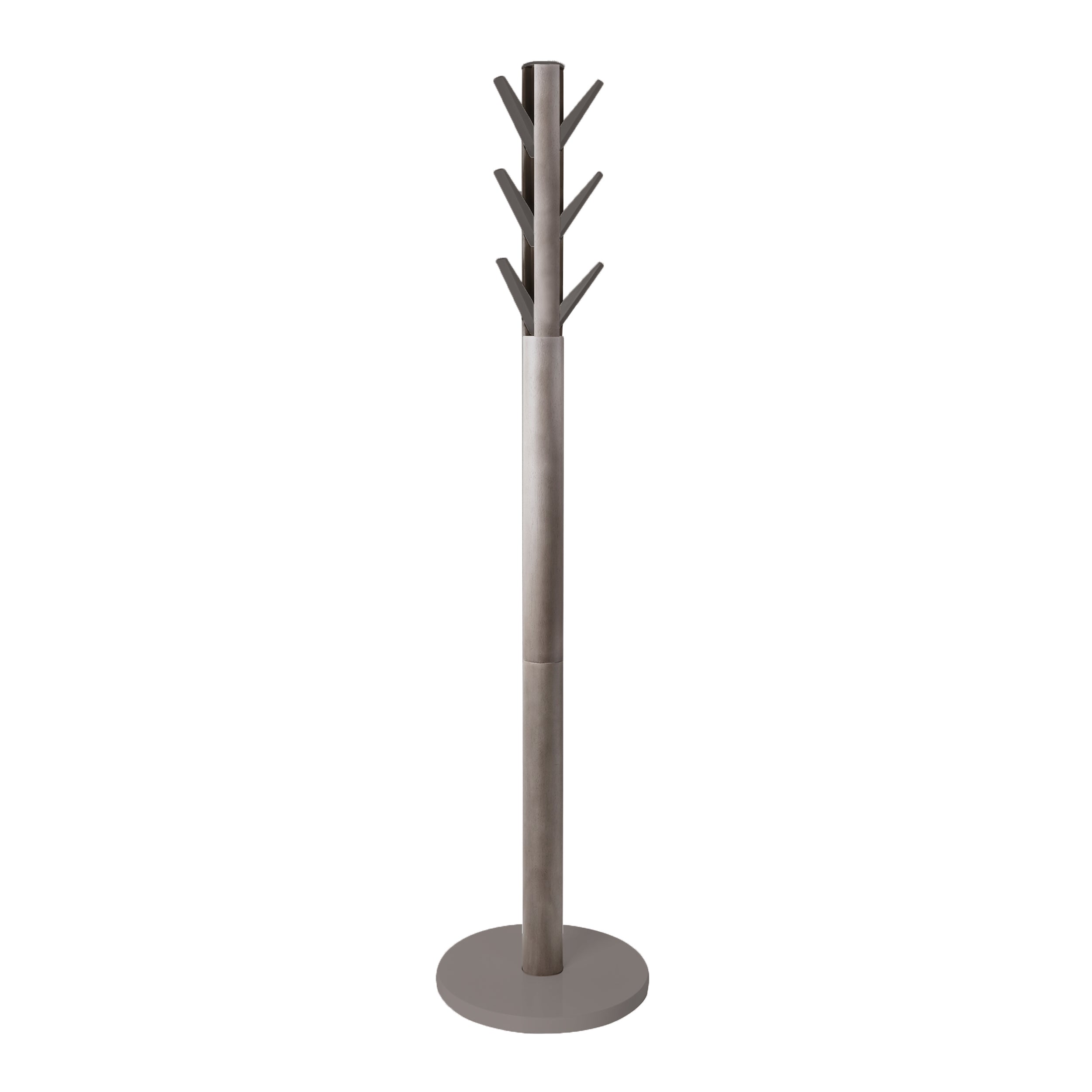 Umbra kapstok met 9 neerklapbare haken Flapper - 40 x 40 x 168 cm - Grijs