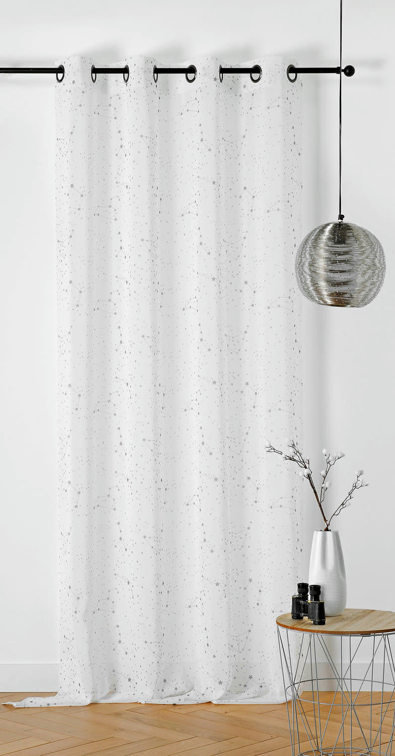ZODIAQUE - Rideau d'ameublement polyester enfant Blanc 150x240cm