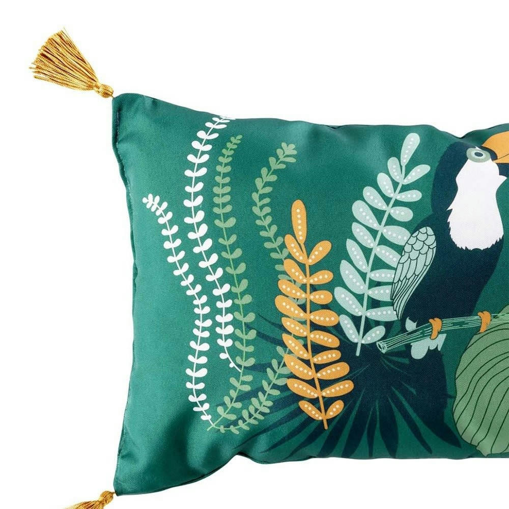 BRAZILIA - Coussin pompons 30x50cm