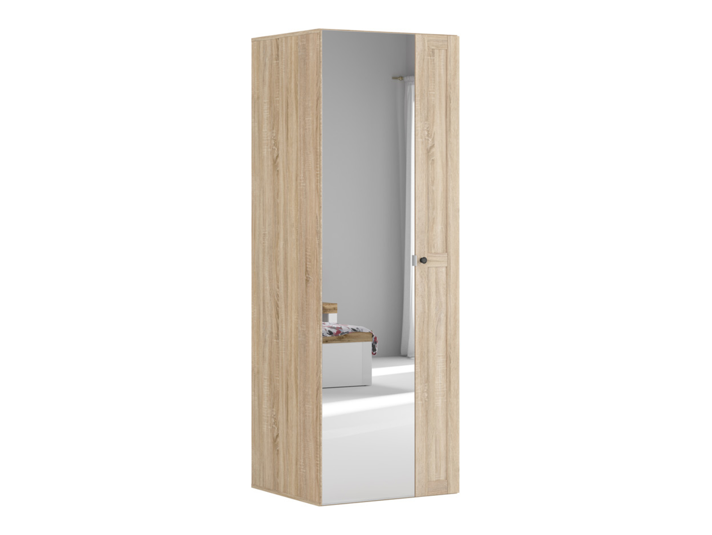 Szafa Flex 75 cm z lustrem dąb sonoma