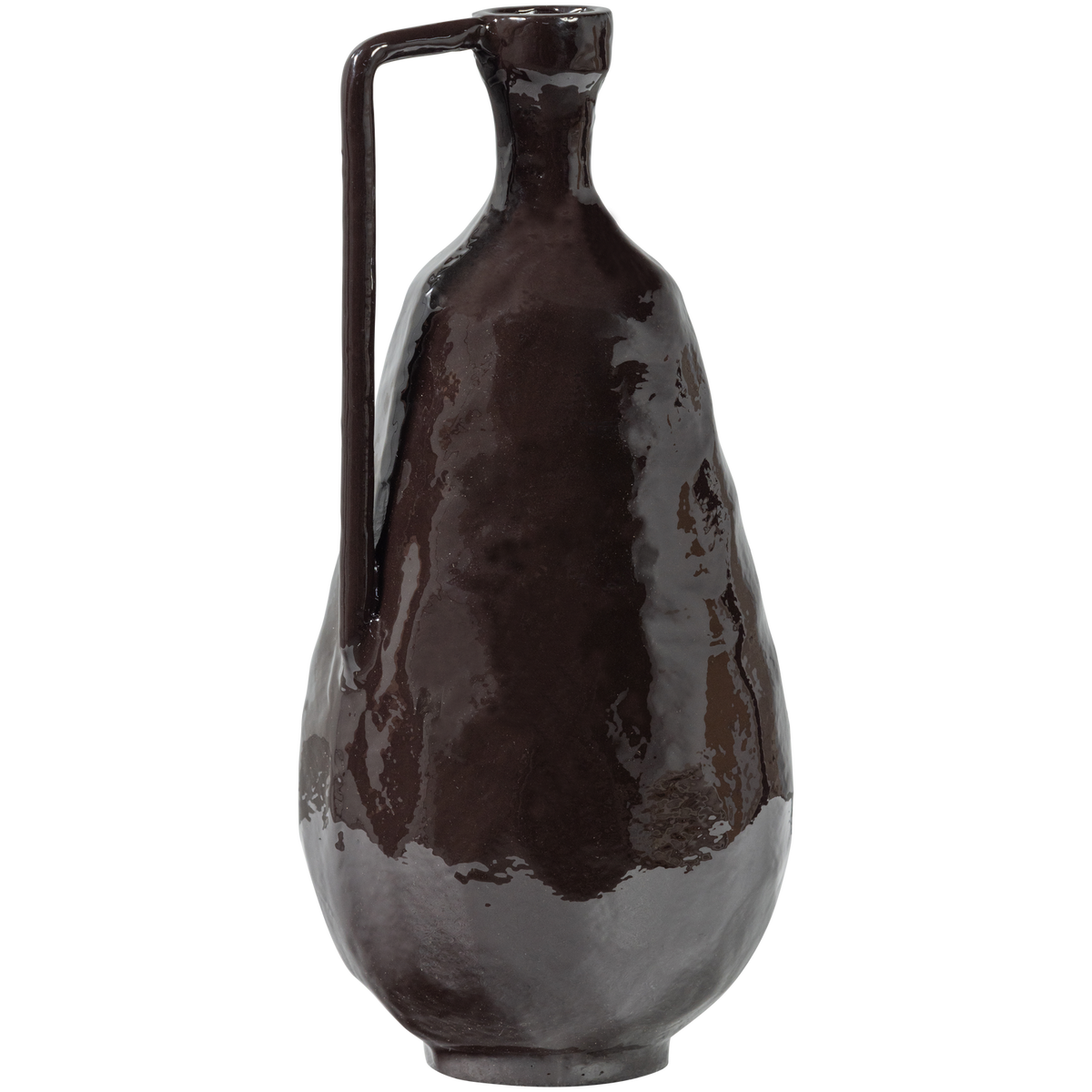 WOOOD vaas Indre - Aluminium - Bruin - 36x18x16