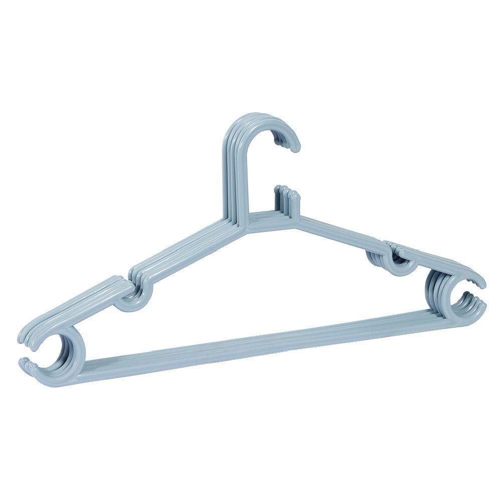 Cintre en plastique bleu x5 - L38,5xH17cm