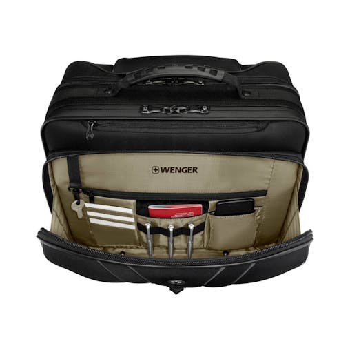 Wenger Legacy Black Series 15.6" Laptop Wheeled Case - Black