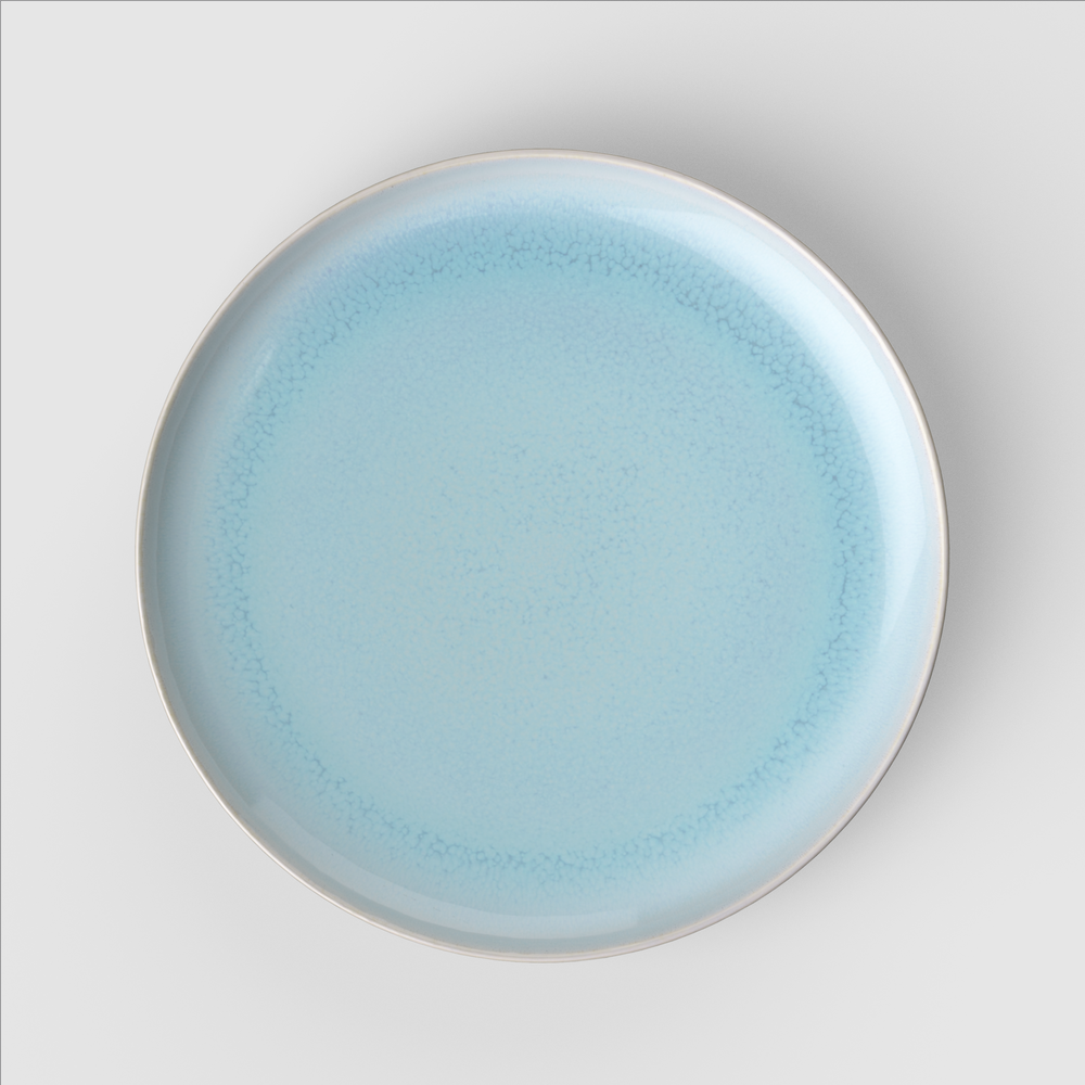 Crafted Dinner plate - Blue, 10.2'', Premium Porcelain
