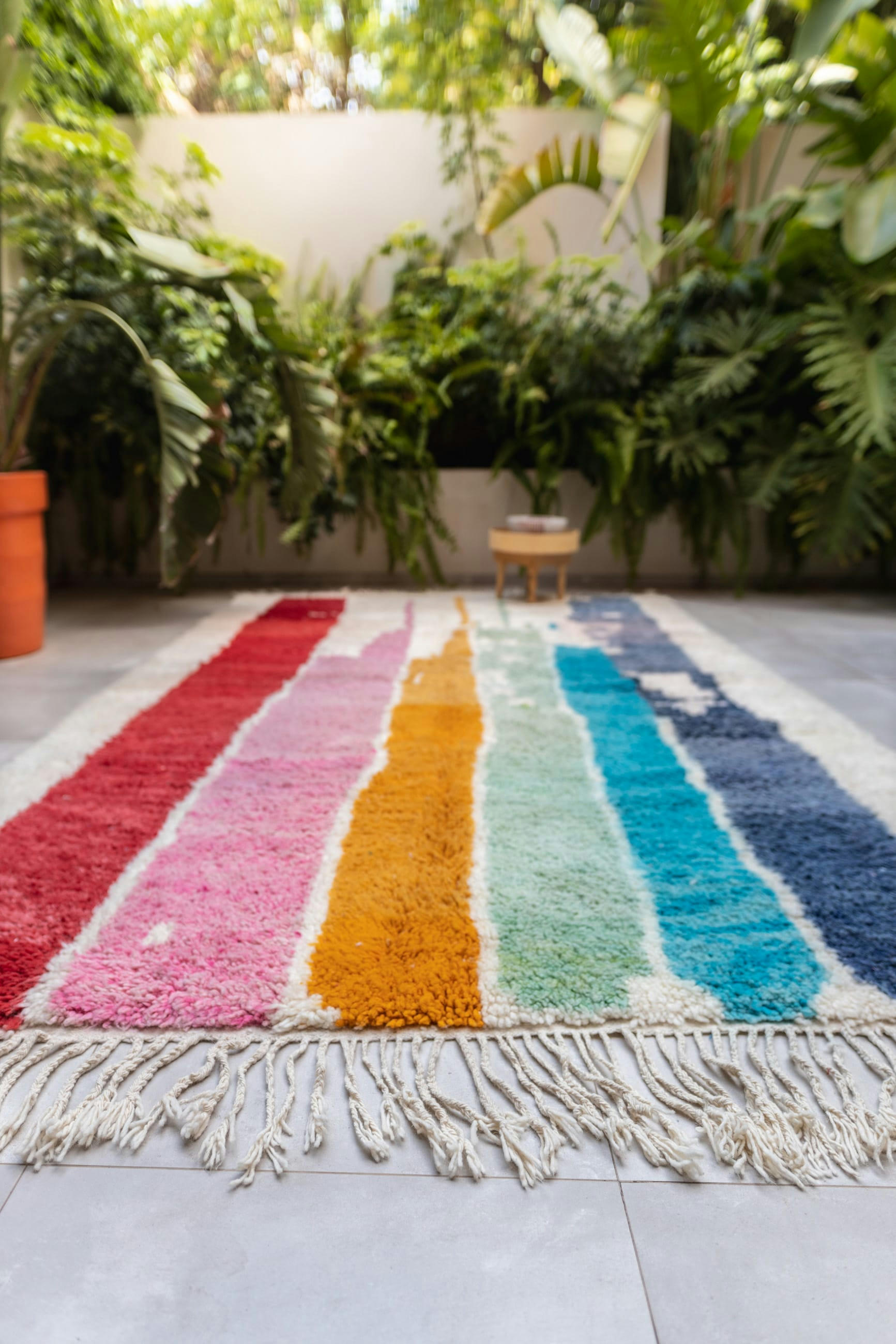 BERBERE - Tapis berbère original marocain laine New York 140x200
