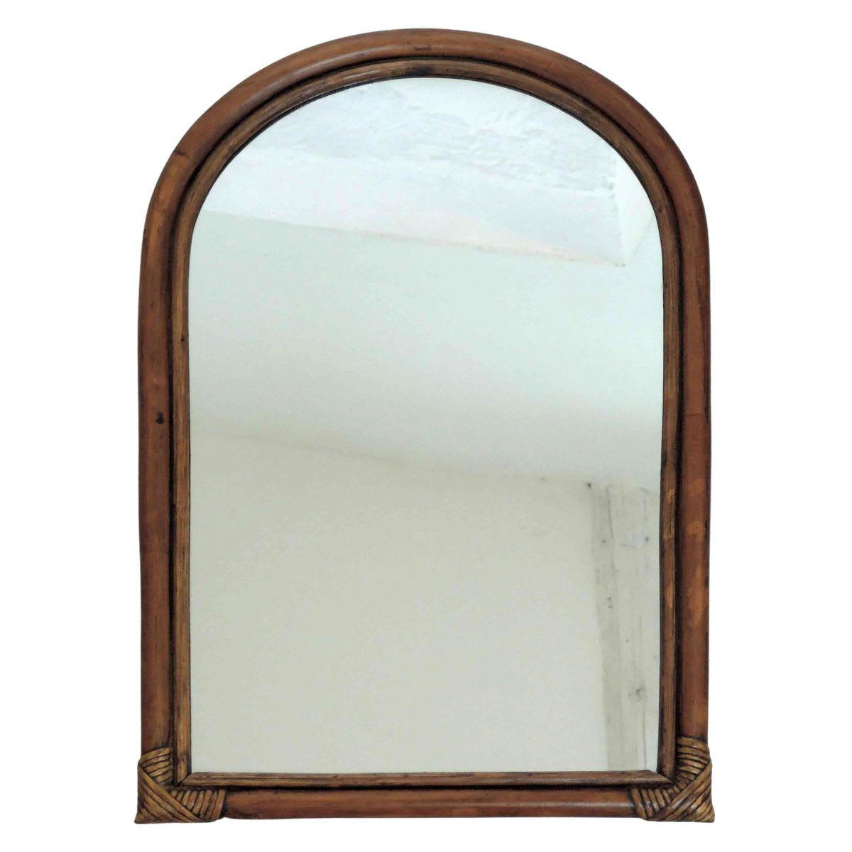 - Miroir arche en rotin 58 x 40 cm - Marcel