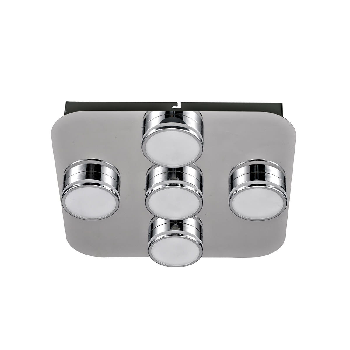 Plafon MARCELkwadratowy chromowany LED 5x5W 32cm 400lm IP20 Italux