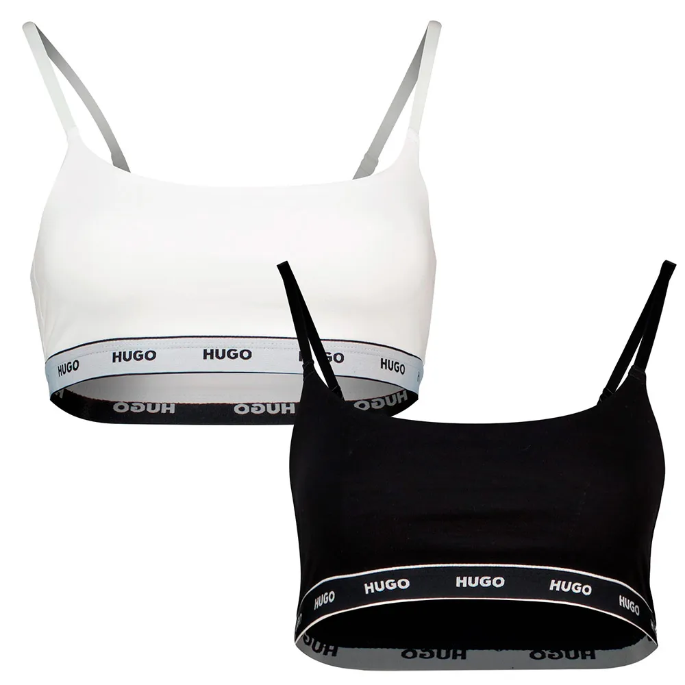 HUGO Stripe 10272521 Bralette bra 2 units