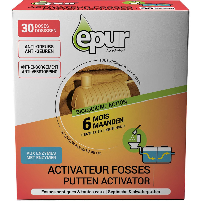Activateur biologique pour fosse septique 30 doses EPUR