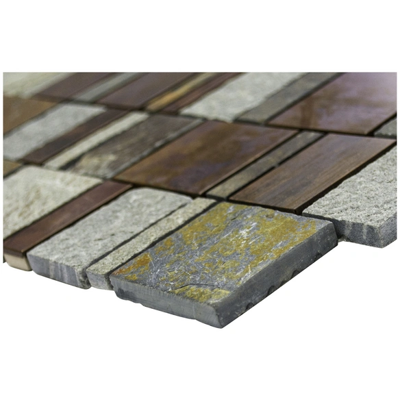 Mosaikfliese »Urban-Mix«, BxL: 29,8 x 29,6 cm, Wandbelag