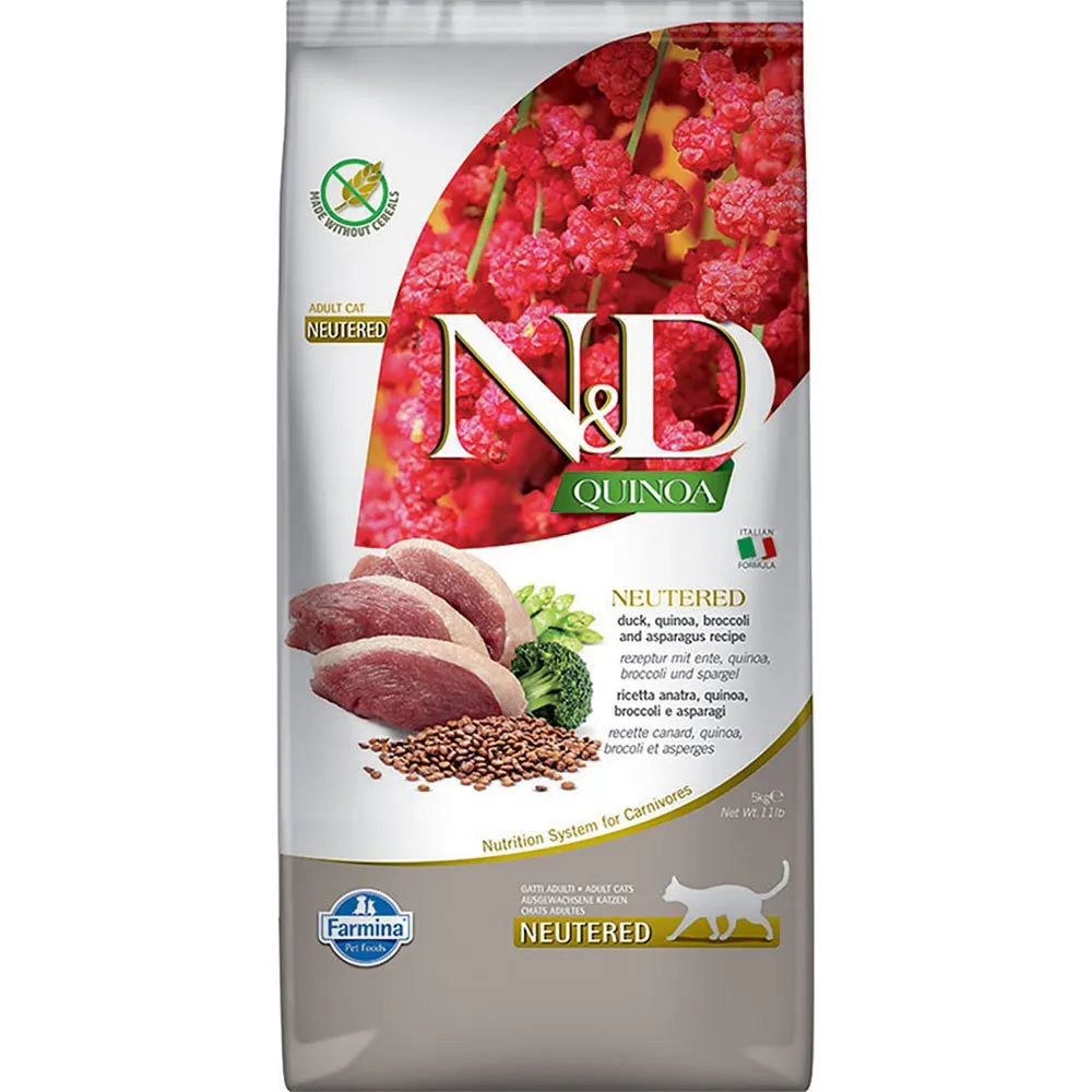 Farmina Quinoa Neutered Duck Cat Food 5kg