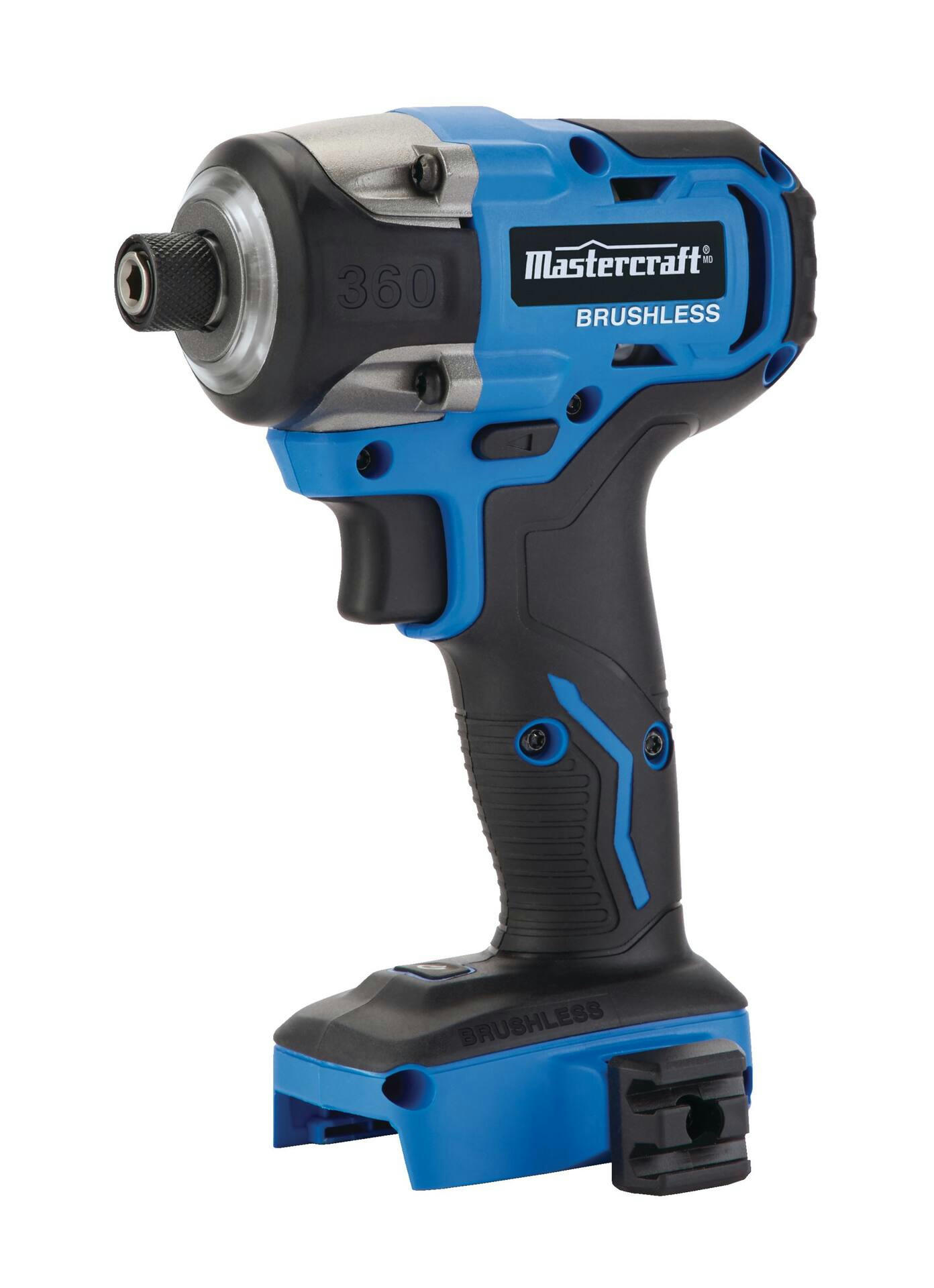 Mastercraft 20V Max Brushless Cordless Impact Driver with LED Work Light, 1/4-in, Tool Only, PWR POD Compatible