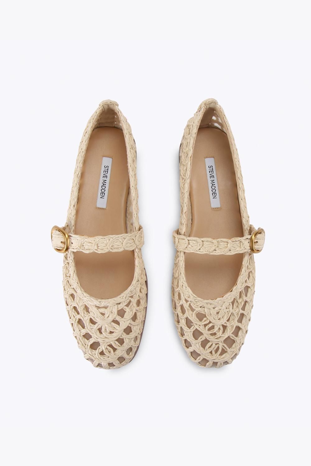 STEVE MADDEN Melody Raffia' Flats